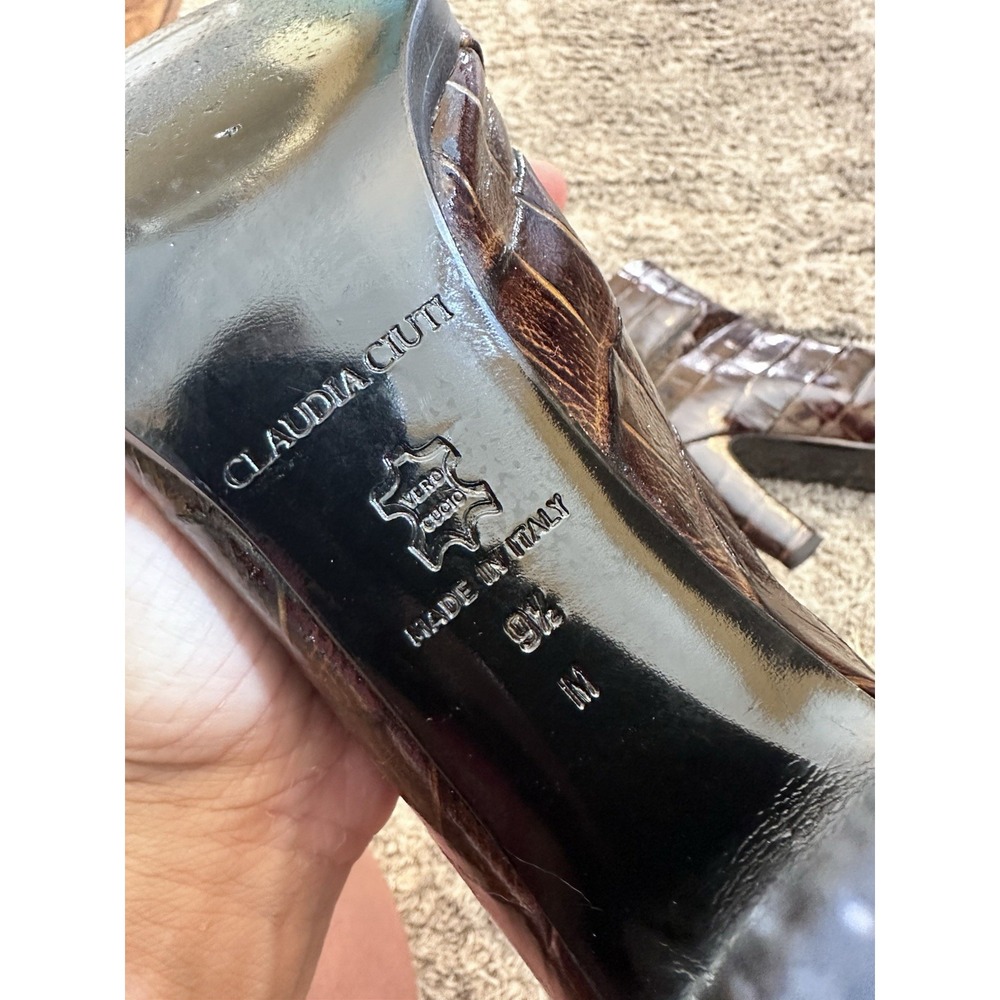 Women's Claudia Ciuti Brown Boots Size 9.5‎ - Picture 8 of 9